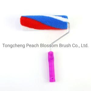 Hot Sale Professional 9 Inch Stripes Cheap Custom Paint Roller Brush Handle Tool