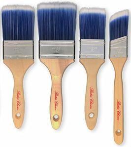Black Bristle Paint Brush with Rubber Handle for Painting