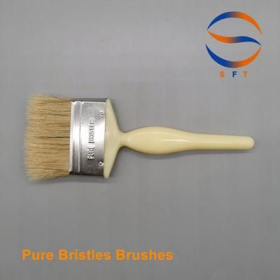 76.2mm Solvent Resistant White Bristle Laminating Brushes FRP Tools