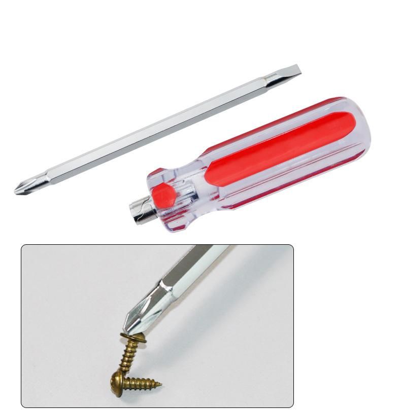 Non-Slip Handle Magnetic Cr-V Screwdriver