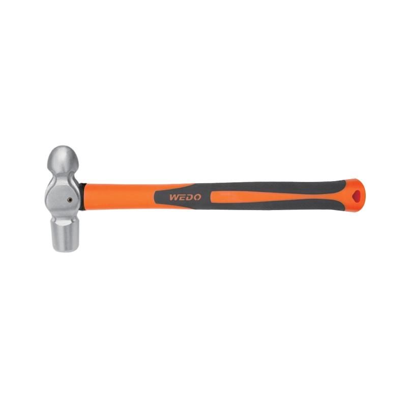 WEDO Stainless Ball Pein Hammer Corrosion Resistant Rust Proof Durable Fiberglass Handle