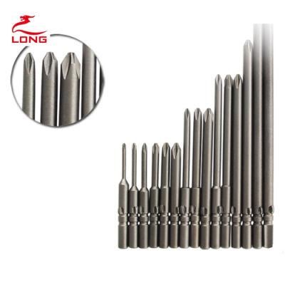Electric Screwdriver Bits 4mm Round Shank 50mm Long Phillips Head