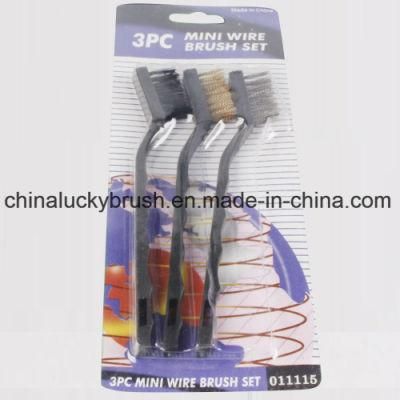 Handle Brush Hardware Tools /7inch Tooth Brush Wire Brush Set//Mini Cleaning Polishing Wire Brush (YY-689)