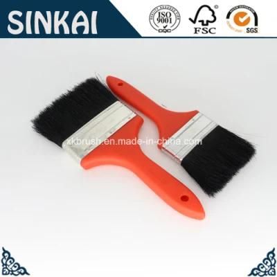Red Plastic Handle Black Bristle Brush with Good Price