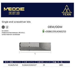 SL6 25mm Single End Screwdrvier Bits Hand Tool