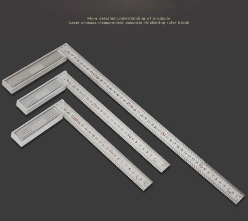 Stainless Steel or Aluminium Handle Angle Square