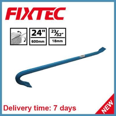 Fixtec 24&quot; Wrecking Bar/Pry Bar 45# Carbon Steel Hand Tools for Constrution