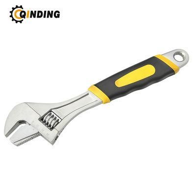 Hand Tools Multi-Function Adjustable Wrench with Rubber Cover for Chrome Plated Surface