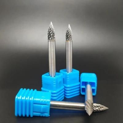 Shape G Carbide Burrs with machine ground cutting flutes