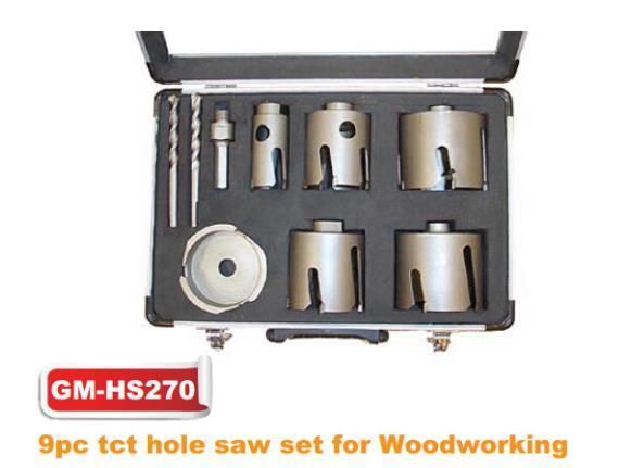 9PCS Tct Hole Saw Set for Woodworking