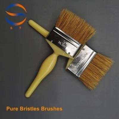 Customized Solvent Resistant White Bristle FRP Laminating Brushes Manufacturer