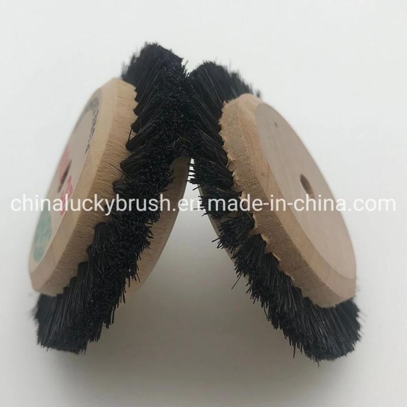 Pig Bristle Small Dental Jewelry Cleaning or Polishing Wheel Round Disc Brush Industrial Brush (YY-994)