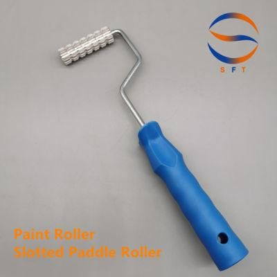OEM Aluminium Alloy Slotted Paddle Rollers for Fiberglass Laminating