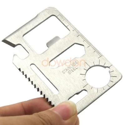 Stainless Steel 11 in 1 Beer Opener Survival Card Tool Fits Perfect in Your Wallet