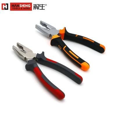 6&quot;, Made of Carbon Steel, Heat Treatment, Pearl-Nickel Plated, Nickel Plated PVC Handles, German Type, End Cutting Pliers