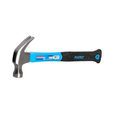 Fixtec Hand Tools 16 Oz Curved Claw Hammer with Smooth Face &amp; Shock Reduction Grip