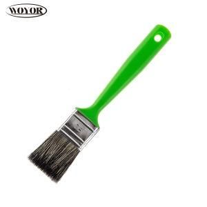Paint Brush, Flat Brush, Pure Natural Grey Bristle. Filament Brush