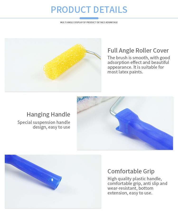 Handles Decorating Craft Paint Smooth Tools Foam Rollers Brush