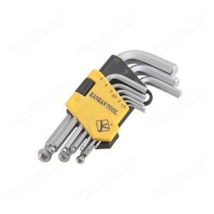 9PCS Short Long Ball Hex Key Set Chromed Wrench for Hand Tools