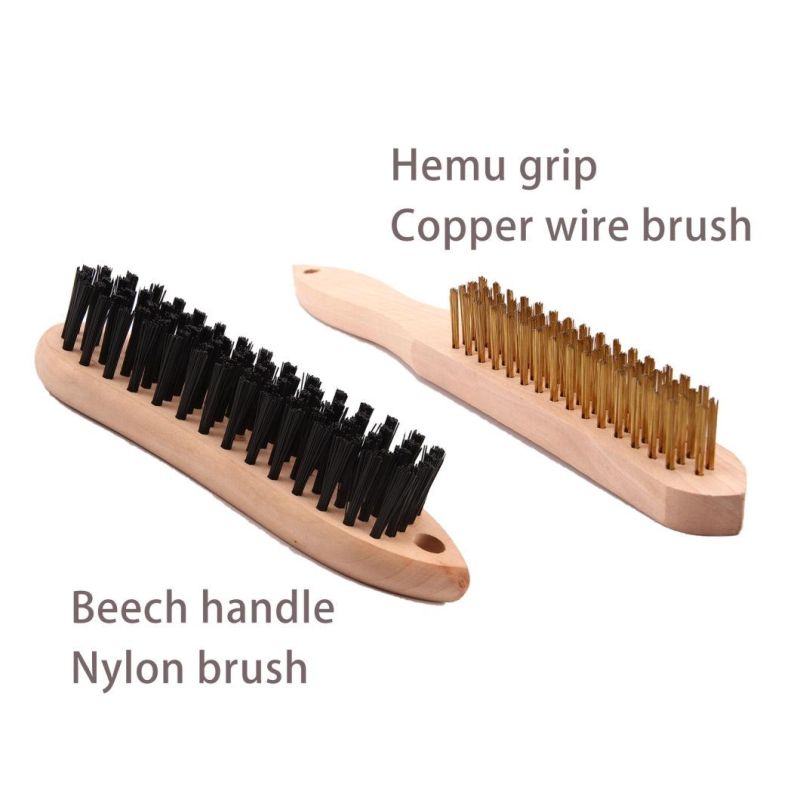 Standard Block Brush Black Nylon Bristle Steel Brush Made in China