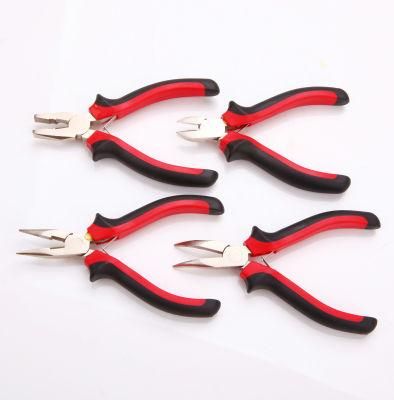 Professional Mini Pliers, Hand Tools, Hardware Tools, CRV or Carbon Steel, Nickel Plated, PVC Handle