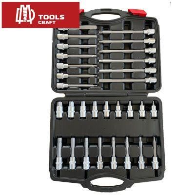 1/2&quot; 30PCS Dr Hex Allen Key Bit Socket Set Shallow Deep 5mm - 19mm