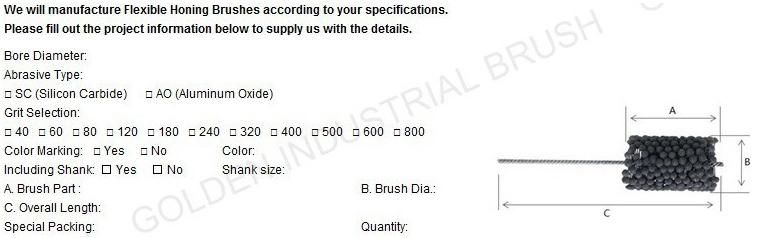 Flexible Honing Brush Diameter 41.0 mm, Flex Ball Tools, Hones Brush