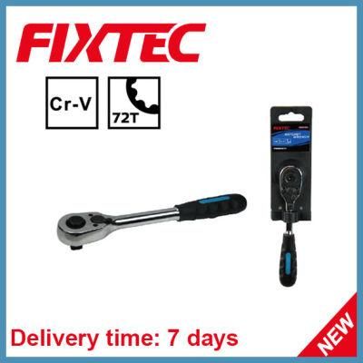 Fixtec Hand Tools CRV 72 Teeth 1/4&prime;&prime; Ratchet Wrench