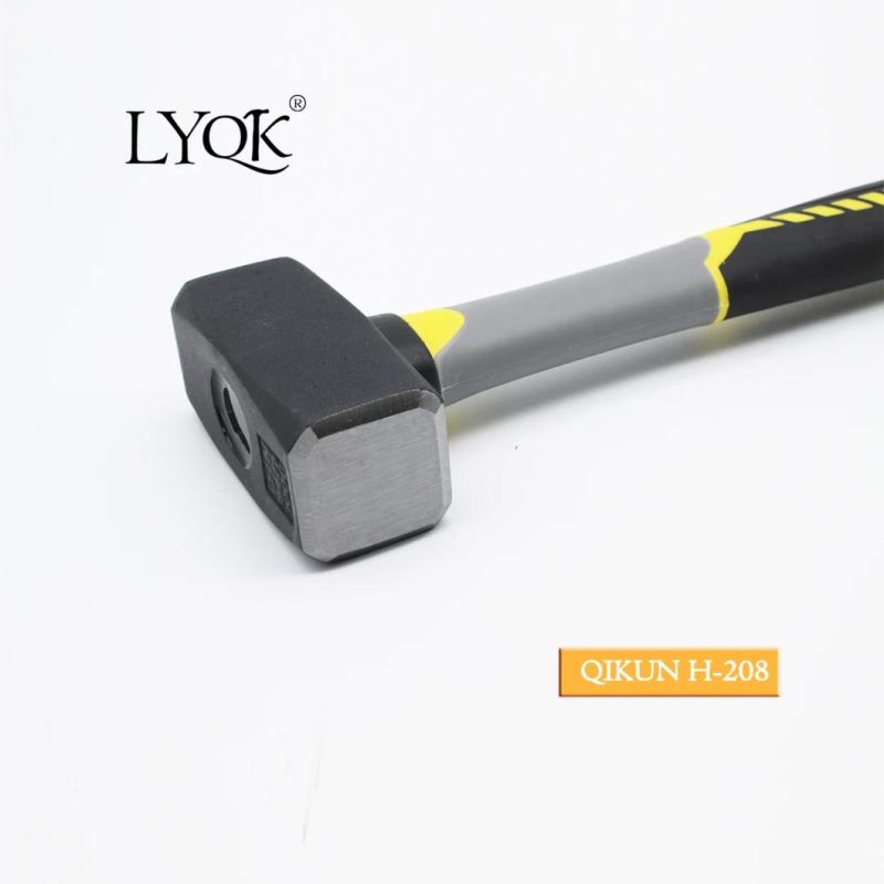 H-207 Construction Hardware Hand Tools Plastic Coated Handle German Type Stoning Stone Hammer