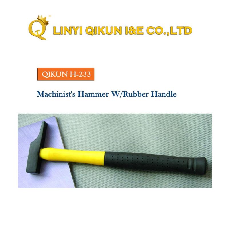 H-232 Construction Hardware Hand Tools Fiberglass Handle German Type Machinist′s Hammer