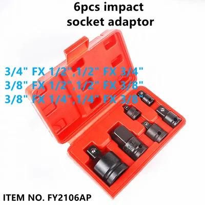 6PCS Professional Impact Socket Adaptor Tool Box Set (FY2106AP)
