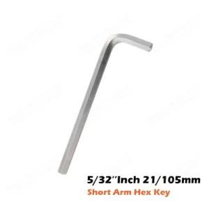 5/32&prime;&prime;inch 21/105mm Cr-V Short Arm Hex Key Wrench for Hand Tools Chromed