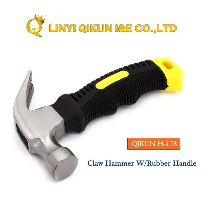 H-170 Construction Hardware Hand Tools Roofing Hammer with Steel Tube Plastic Coatedhandle