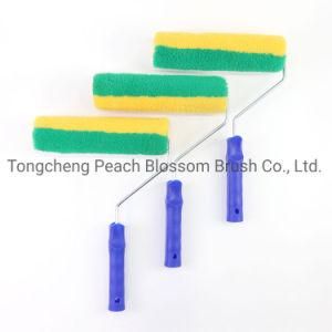 Three Kinds of Color Polyester Fiber Roller Blue Plastic Handle Paint Roller Brush