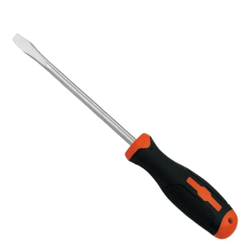 WEDO Stainless Slotted Screwdriver Double Color Anti-Slip Handle Flat Screwdriver