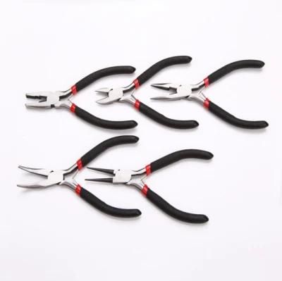 Professional Mini Pliers, Hand Tool, Hardware Tools, CRV or Carbon Steel, Nickel Plated, PVC Handle