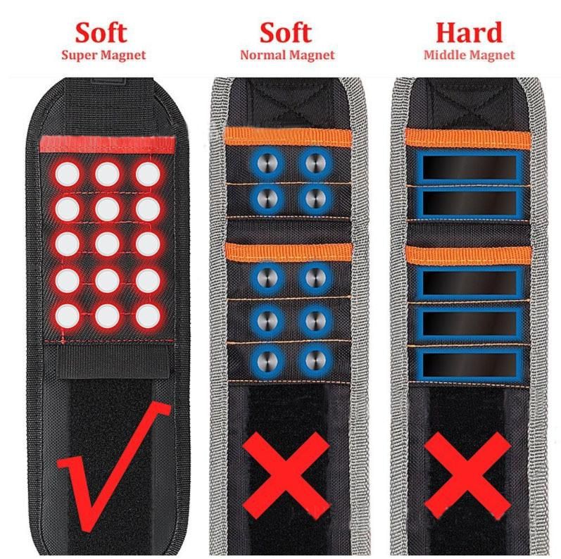 High Quality Worker Magnetic Wrist Strap Band Magnetic Wristband