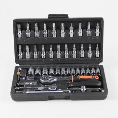 46PCS Combination Wrench Socket Hand Tools Repair Tools Set