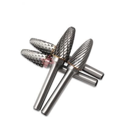 Series Sh Flame Shape Carbide Burs with Double Cutter