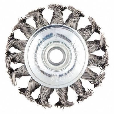 Knotted Tempered Steel Wire Wheel Cup Brush for Removing Stain
