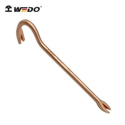 WEDO Beryllium Copper Non-Sparking Pry Bar Spark-Free Safety Wrecking Bar Bam/FM/GS Certified