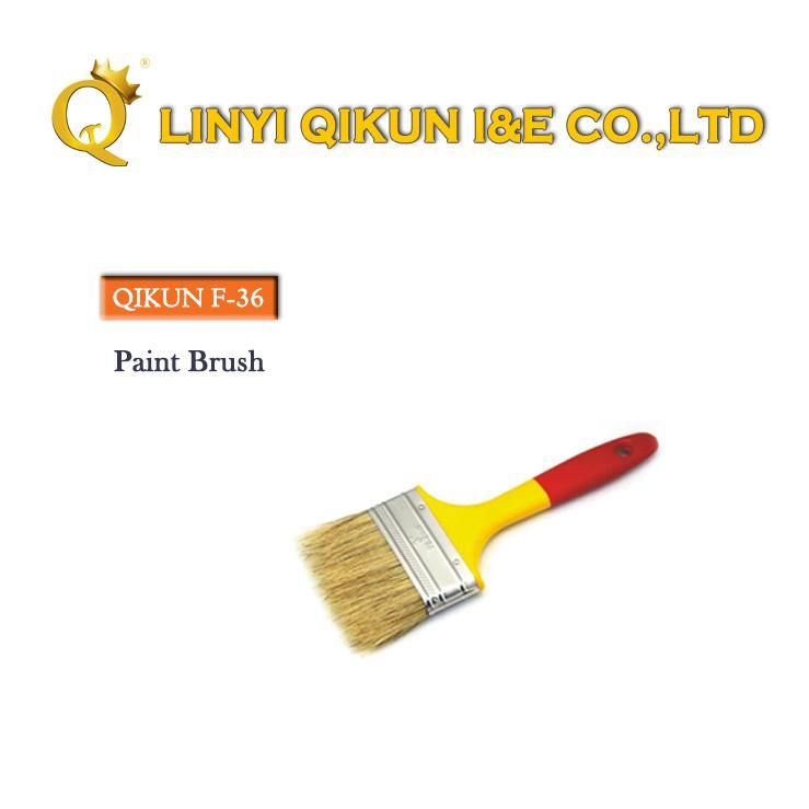 F-36 Hardware Decorate Paint Hand Tools Double Color Wooden Handle Bristle Paint Brush