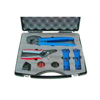 Solar PV Kit Tools Sets for Mc3 and Mc4 Solar Connectors with Crimping Plier, Stripping Tool, Cutting Tool, Connectors Multi Hand Tool Box Bag
