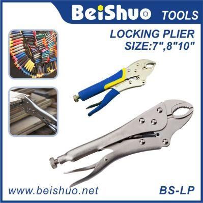 Round Curved-Jaws Positive-Opening Locking Pliers