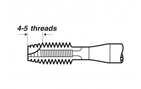 USG Hsse Spiral Point Tap DIN 371 Form B Tin Coating-M8 X 1.25