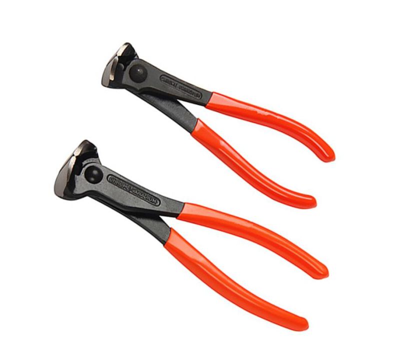 Professional 6/7/8 Inch Steel End Cutting Nipper Pliers with PVC Handle