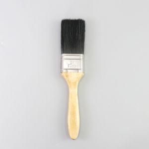 The Latest Version of 2020 Factory Wholesale Hot Sale Cheap High Quality Black Plastic Silk Paint Brush with Wooden Handle