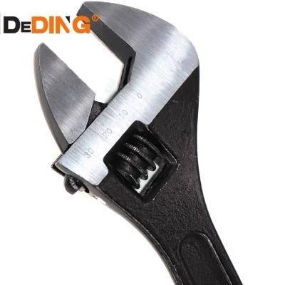 Head Polishing Black Lacquer Plated Smooth Adjustable Wrench