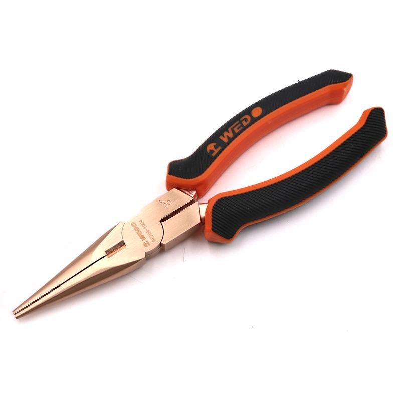 WEDO Beryllium Copper Pliers High Quality Non-Sparking Snipe Nose Pliers Wire Stripper