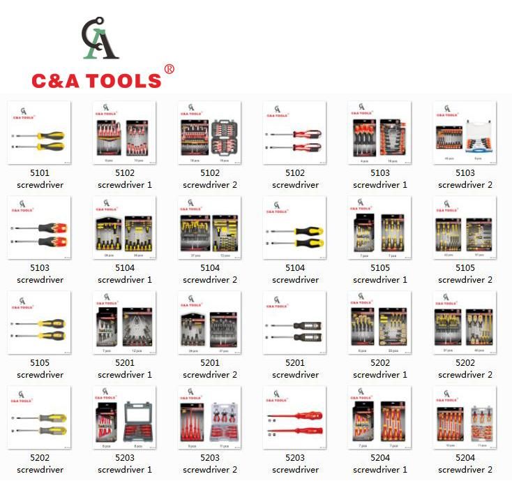 OEM Acceptable Cr-V Magnetic Screwdriver with Plastic Handle